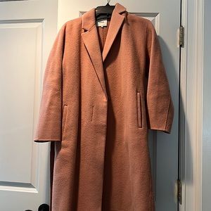 Vince Pink long cashmere coat